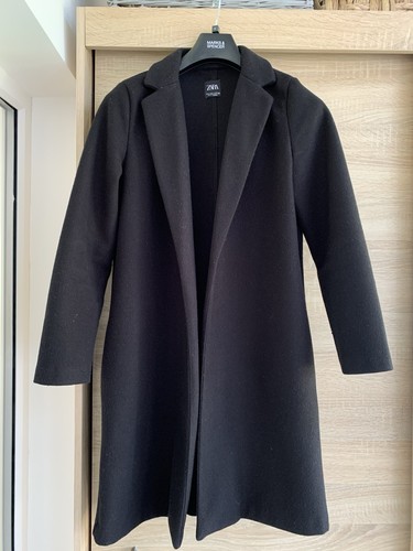 Zara women black long - women's, coat
