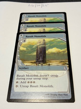 Magic the Gathering MTG Basalt Monolith x3 Uncommon Cards NM/M MB2 Future Sight