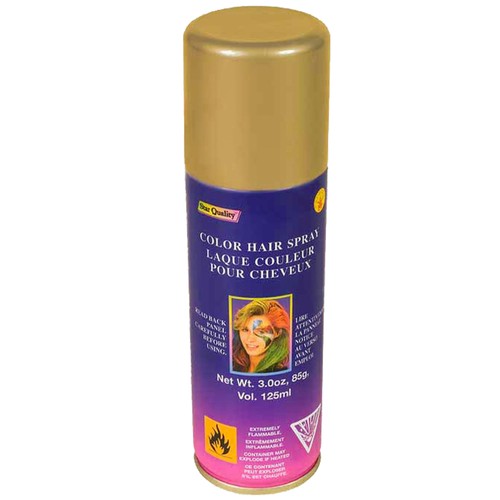 Gold hair spray child - gold,