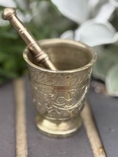Vintage Brass Mortar and