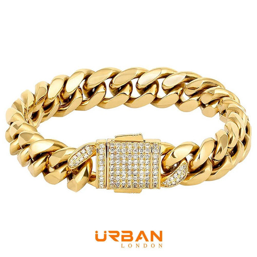 18k men 12mm - men’s, curb