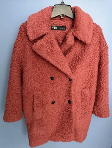 Used zara teddy bear overcoat - zara,