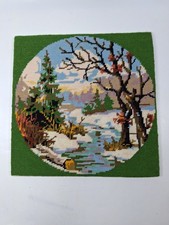 Twilleys of Stamford Tapestry Completed Winter W953T Vintage On Board Gift