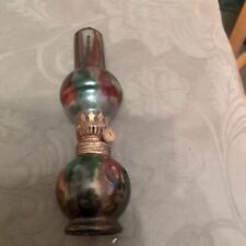 VINTAGE MULTI COLOURED GLASS  PARAFFIN OIL ARABIAN LAMP IN ORIGINAL BOX