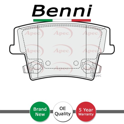 Brake pads set rear benni - rear,
