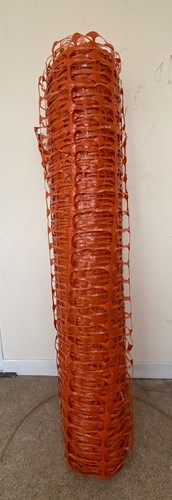 Plastic barrier orange mesh - orange,