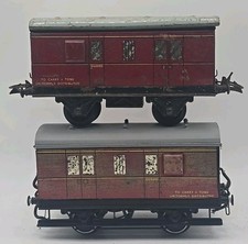 2x Vintage O Gauge BR Red