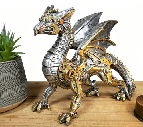 Large fantasy steampunk dragon - fantasy,