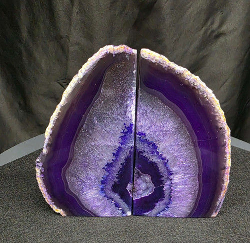 Purple natural edge quartz - natural,