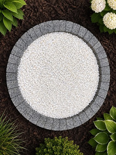 100 grey granite circle - 100, cm