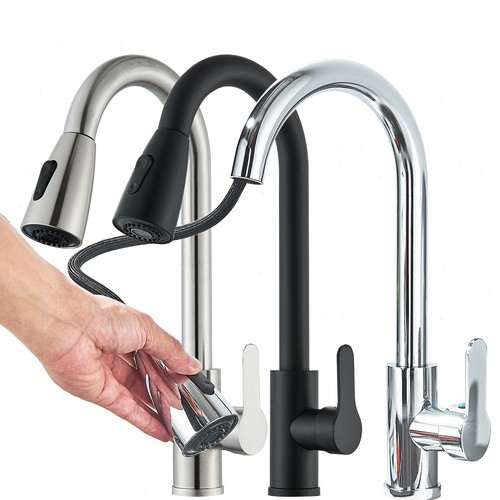 Kitchen mixer tap pull - tap,