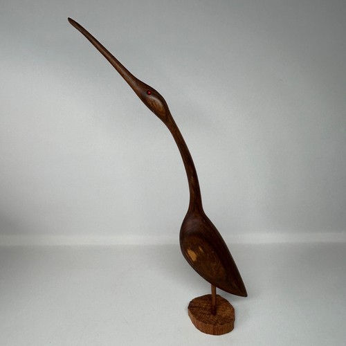 Wooden heron crane - wooden, heron/crane
