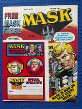 MASK #s 27, 28, 29, 30  UK Comics 1987  - 4 lovely  issues  with free stickers