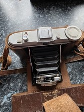 AGFA Solinette Folding Camera with Case 35mm Apotar f3.5/50mm Lens Germany