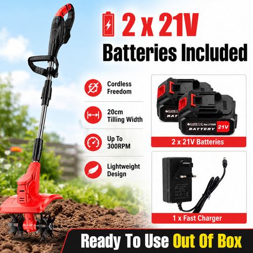 21v cordless garden tiller - garden,