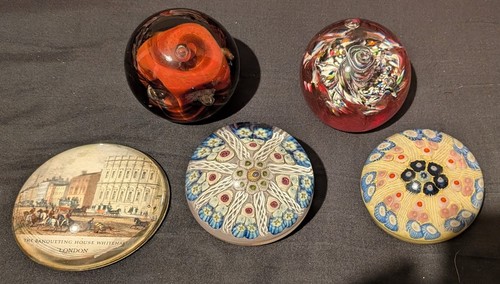 Glass mixed paperweight - 5,