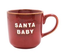 CHRISTMAS SANTA BABY ELEMENTS REACTIVE GLAZE TEA COFFEE MUG CUP NEW IN BOX L&P