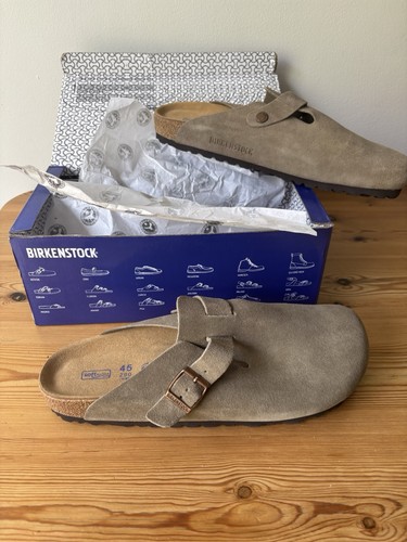 Birkenstock boston taupe - birkenstock, suede