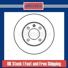 2x Brake Discs Solid For VW