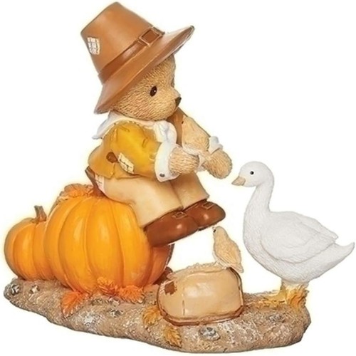 Bear with goose thanksgiving - bear,
