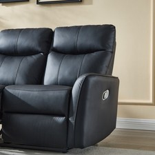 LAZY BOY BLACK BONDED RECLINER