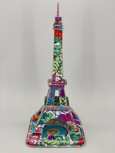 Eiffel tower colour me - "eiffel, 3d