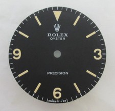 ~ Vintage Rolex #6426 Matte Black Repaired 369 Dial ~