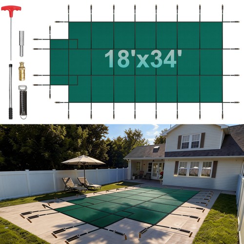 Rectangular safety pool - safety, cover