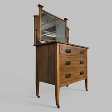 Edwardian Oak Dressing Table