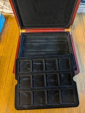 Empty Box Case for 12 crown sized coins : Westminster Mint ( 5cm Square)