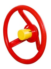 STEERING WHEEL RED SOLID