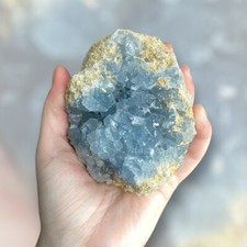 Raw celestite cluster crystal - celestite,