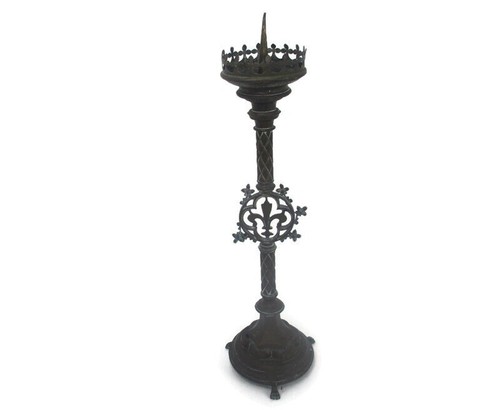 Antique candle holder - antique,