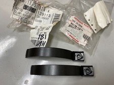 KAWASAKI NOS EXHAUST HEAT SHEILD CLAMPS (2) KLE250 KLE500