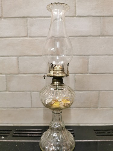 Glass oil lamp - glass,