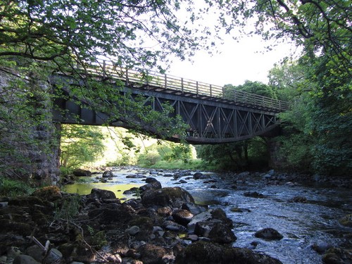 Photo former railway bridge - former,