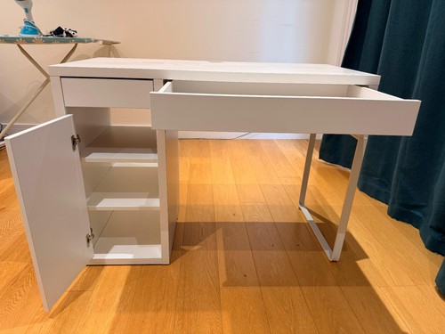 105cm white desk with - 105cm,