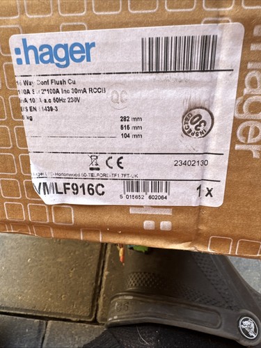 Hager 16way flush - 16way,
