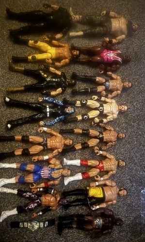 Mixed lot wrestling figures - mixed,