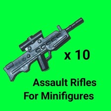 Custom Assault Rifles x10 Compatible With Lego® minifigures 