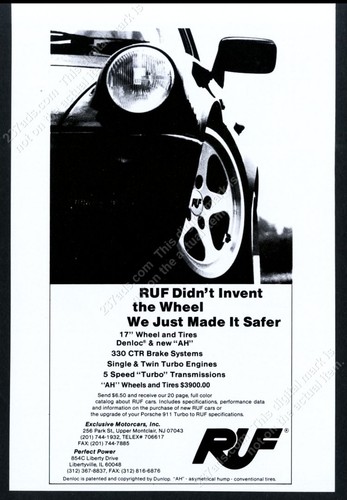1988 ruf porsche 911 turbo - ruf,