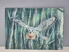 Owl with Invitation Art Print