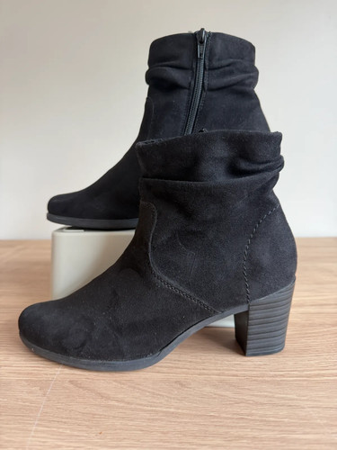 Rieker womens black faux suede - rieker,