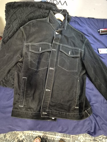 Zara men jean suit black - men's,