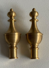 Pair of Finished Brass Finials