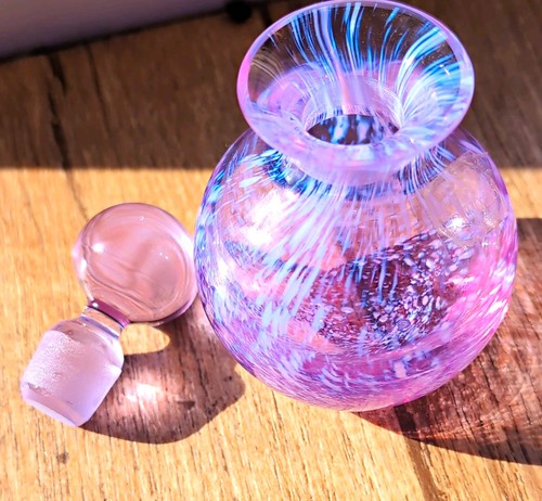 Caithness pink swirl - art, glass