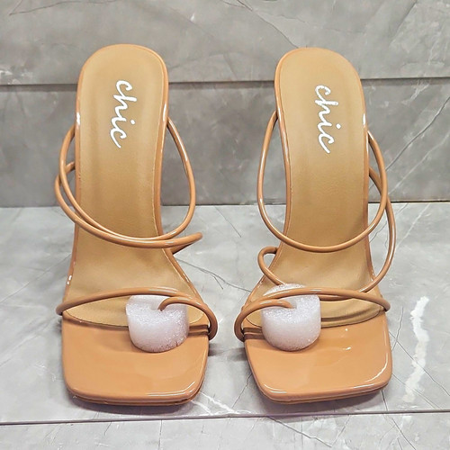 Chic mocha patent - mocha, toe