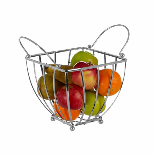 Square chrome wire fruit - square,