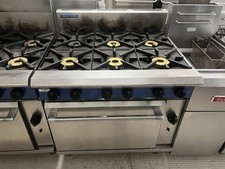 £1100 + VAT Blue Seal G56D 6 Burner Range Gas Cooker & Oven.
