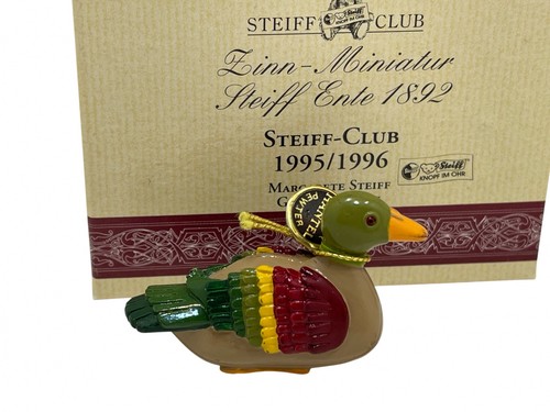 Steiff pewter miniature duck - steiff,